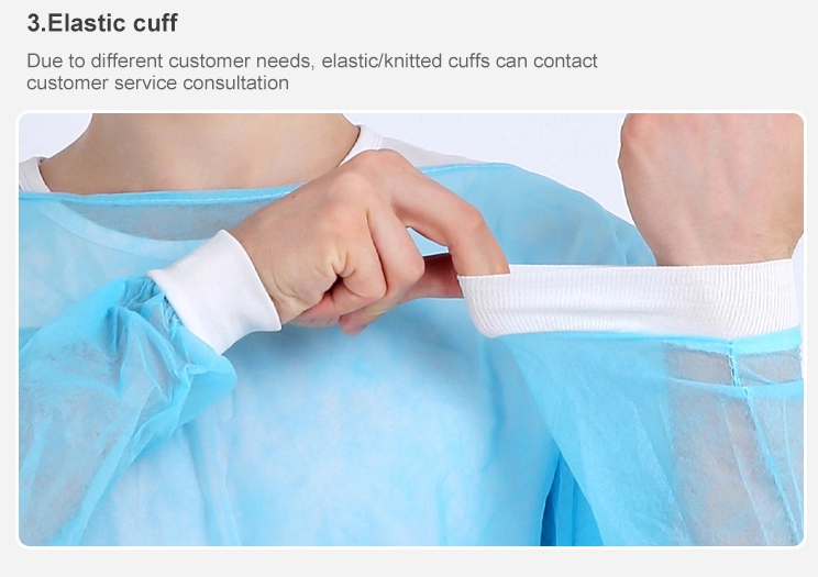 latex free PPE Disposable Isolation Gown For Safety Protection