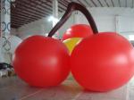 Red PVC 3m High Cherry Shaped Balloons For Trade Fair Display