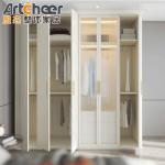 Customizable Bedroom Melamine Wooden Walk In Open Wardrobe Closets with E1