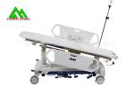 Electric Lift Medical Stretcher Bed , Metal Hospital Trolley Bed For Patient