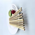 100% Natural Disposable Bamboo Straws Green Degradable For Drinks Laser Label