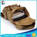 Unisex Vintage Canvas Travel Rucksack Backpack For Hiking
