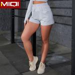 Soild Grey Scrunch Workout Shorts