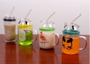 exquisite hand blown glass cup Baby bottle scale cup