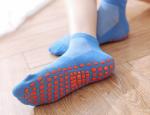 custom made anti slip indoor trampoline grip socks for child