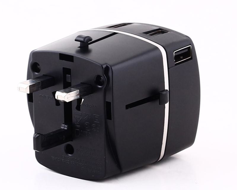 Phone Four Port Fast USB Wall Charger With Conversion Plugs