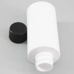 2.02oz60ml Mini White PET Flat Shoulder Liquid Lotion Cream Bottle With Screw