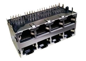 Wholesale 74633-004RLF 2X4 Multi - port Rj45 Connectors 8P8C Shielded LPJE308CNL from china suppliers