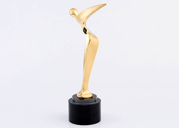 Rose Gold Plated Golf Trophy Awards , Longest Driver PGA Golf Trophies