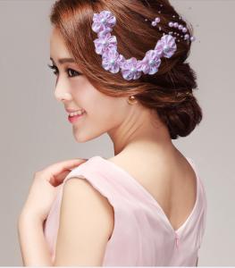 Wholesale Bridal headdress flower hair accessories Starry Plum Purple Red White Pink Blue from china suppliers