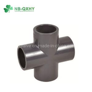 Wholesale Low-Maintenance DIN 4 Way Cross Equal Tee PVC Fittings for Water Supply System from china suppliers