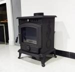 Cast Iron Fireplace, Small Real Fire, Wood Burning For Heating, American