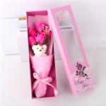 Gift Box 5 Soap Rose Bouquet Bear Gift Promotion Valentine's Day Gift