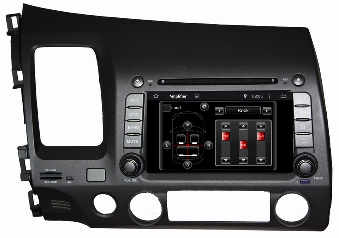 Ouchuangbo car Radio Stereo DVD GPS Navi Player for Honda Civic (left) 2006-2011 Bluetooth