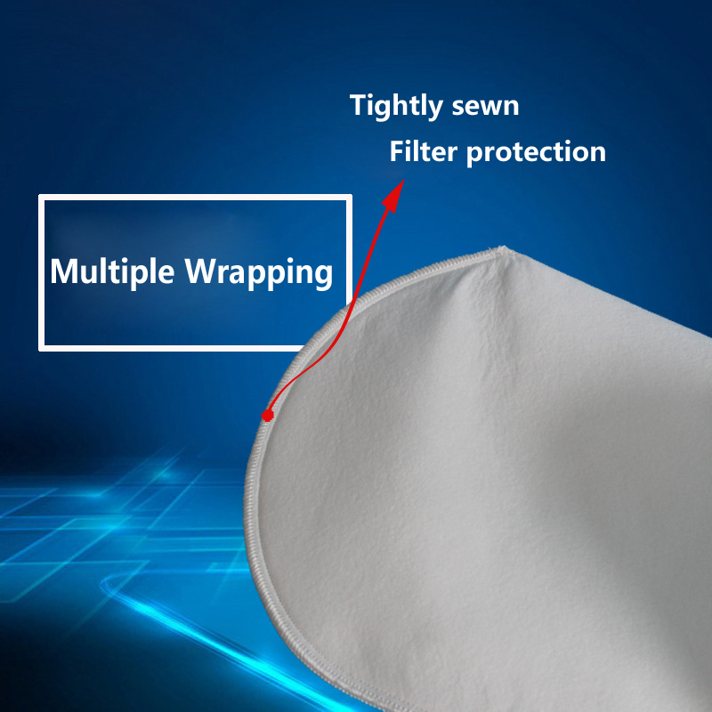 1kg PP Liquid Filter Bag 25 Micron Polypropylene Felt Polypropylene Ring for Industrial