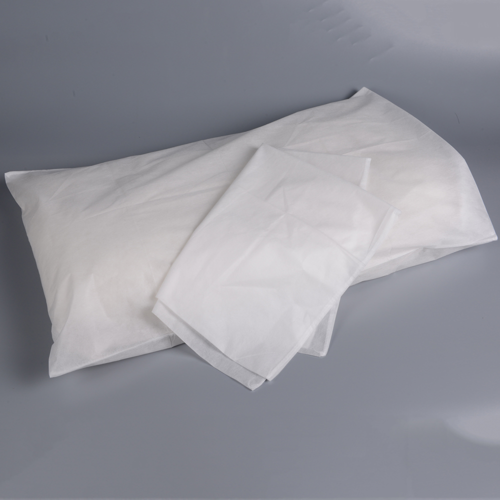 S&J Disposable non woven fabric hospitable, hotel pillow cases cover PP or SMS polyester disposable pillow
