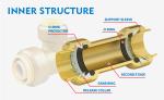 Brass Plumbing Push Fit Connectors Lead Free NSF Upc Certified