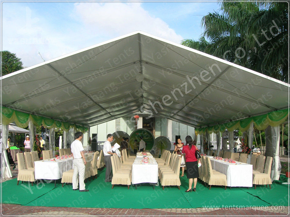 Rainproof Hard Pressed High Peak Tension Tents Floor Decoration in Aluminum Alloy Profile