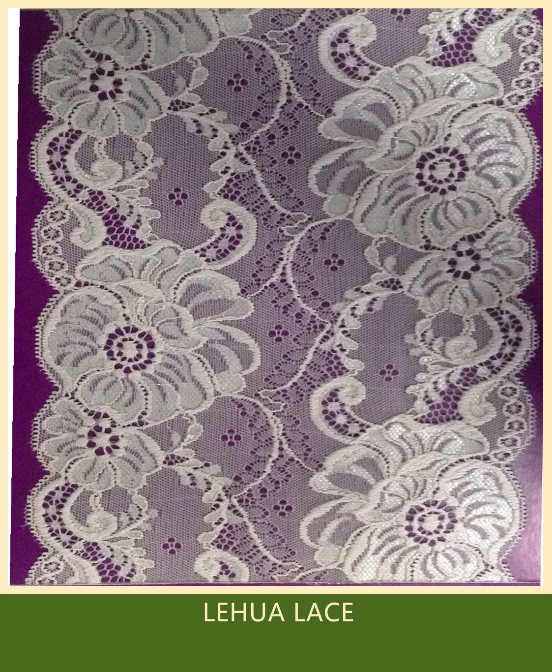 Hot Selling and nice quality Nylon Spandex Stretchy Brazil Lace from China