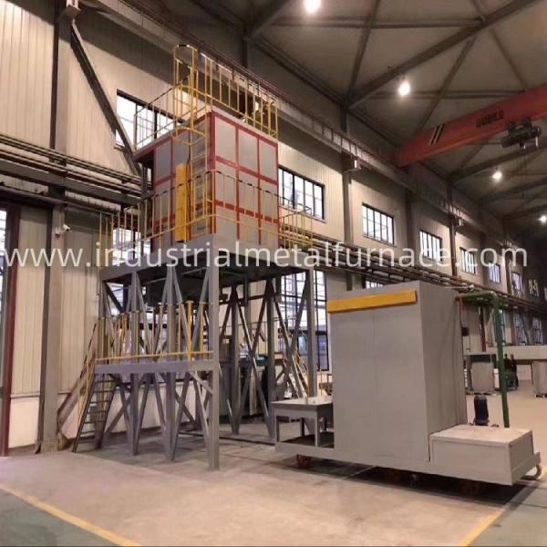 1400×1400×1100 mm Drop Bottom Fast 650 Degree Celsius Aluminum T6 Heat Treatment