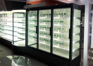 Wholesale Remote Multideck Chillers With Doors , Superstore Glass Door Fridge Freezer from china suppliers