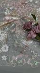 Beaded Embroidery Mesh Ground Sequin Fabric Embroidered Floral Elegant Beautiful