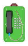 Green Industrial Weatherproof Telephone , Tunnel / Marine Waterproof Intercom