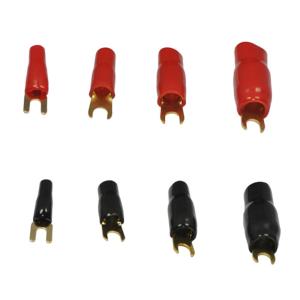 Wholesale Audio Crimp Spade Terminal Gold Plated 0GA/ 2GA /4GA /6GA /8GA / 10GA from china suppliers