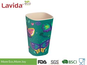 Wholesale Solid Blue Organic Bamboo Fiber Travel Mug Heavy Metal Free Tasteless Shatter Proof from china suppliers