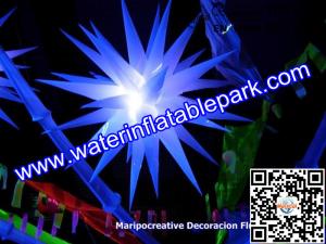 Wholesale Suspended Romantic Background Stage Decoration Inflatable LED Lighting Star from china suppliers