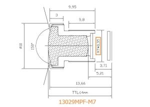 Wholesale 1/3&quot; 2.9mm F2.4 3Megapixel M8/M7 mount 140degree Wide Angle Lens for OV4689/AR0330 from china suppliers