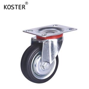 Wholesale 90mm/103mm/128mm/155mm Ball Bearing Rubber Furniture Trolley Caster for Industrial from china suppliers