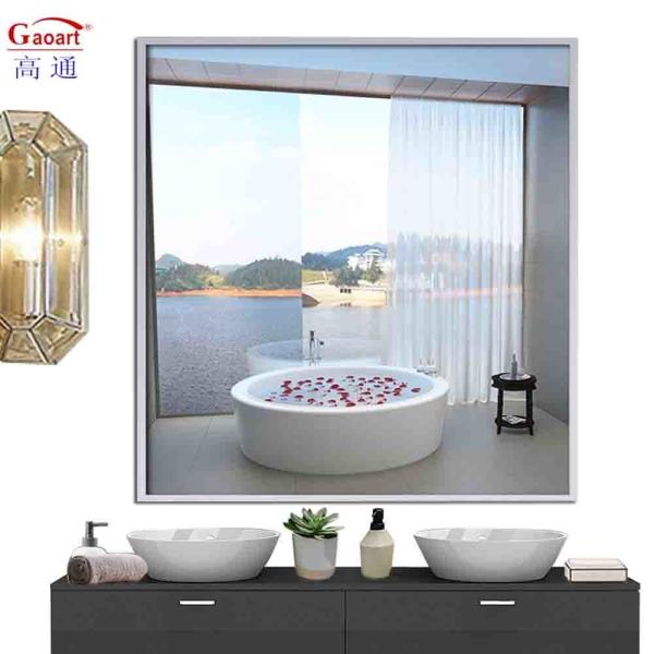 Variety Decor Black Metal Wall Standing Floor Aluminium Aluminum Sticker Mirror