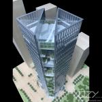 Aedas 1/200 Shenzhen Qianhai Financial Holdings Building Conceptual Model/