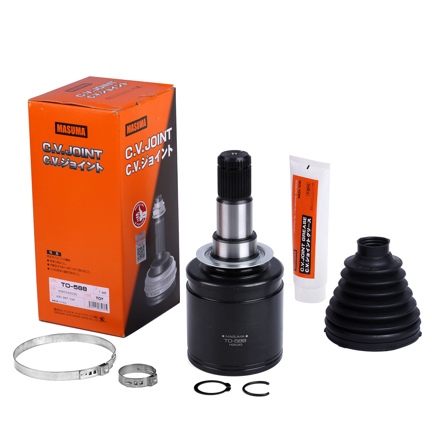 TO-588 MASUMA Auto Constant Velocity Kit for Toyota LAND CRUISER CA1A 4G13 43403-60030