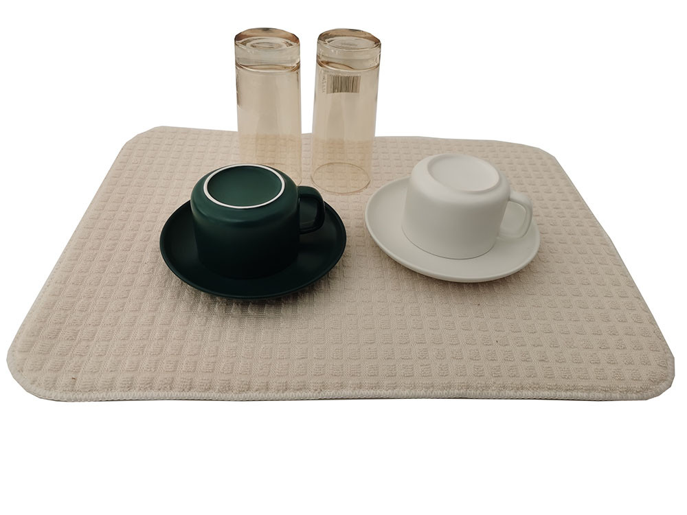 Wholesale Dining Table Used Dish Drying Mat Water Absorbent Kitchen Mat