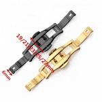 6mm Double Push Butterfly Buckle Clasp Stainless Steel Gold Butterfly Clasp