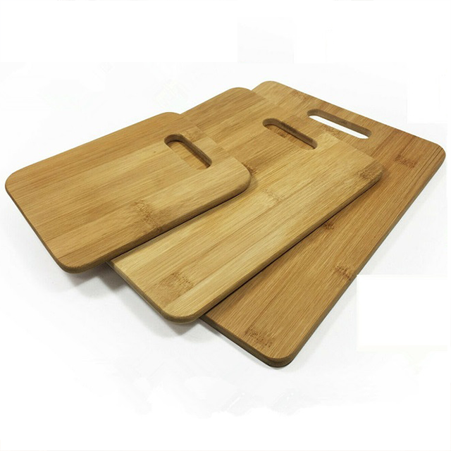 Hot Seller Natural 3-piece Bamboo Cutting Board Set Perfect for Kitchen and Chopping