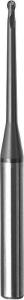 Wholesale Long Neck Ball Nose End Mill Cutter With TiSiN Coating 2.5mm Diameter from china suppliers