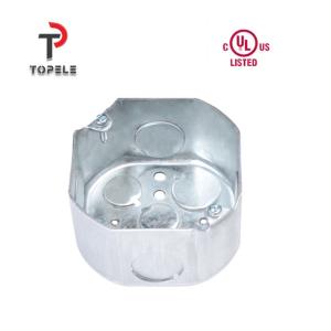 Wholesale Octagonal Electrical Conduit Box TOPELE 54151 / 54161 / 54171 Galvanized Steel from china suppliers