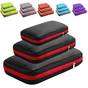 Wholesale 500g Pink Travel Luggage Organizer 6 Pieces 8 Piece 3 Piece Expandable Packing Cube Set from china suppliers