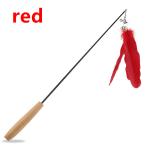 Retractable Wooden Handle Cat Petting Stick Interactive Pet Supplies Cat Toy