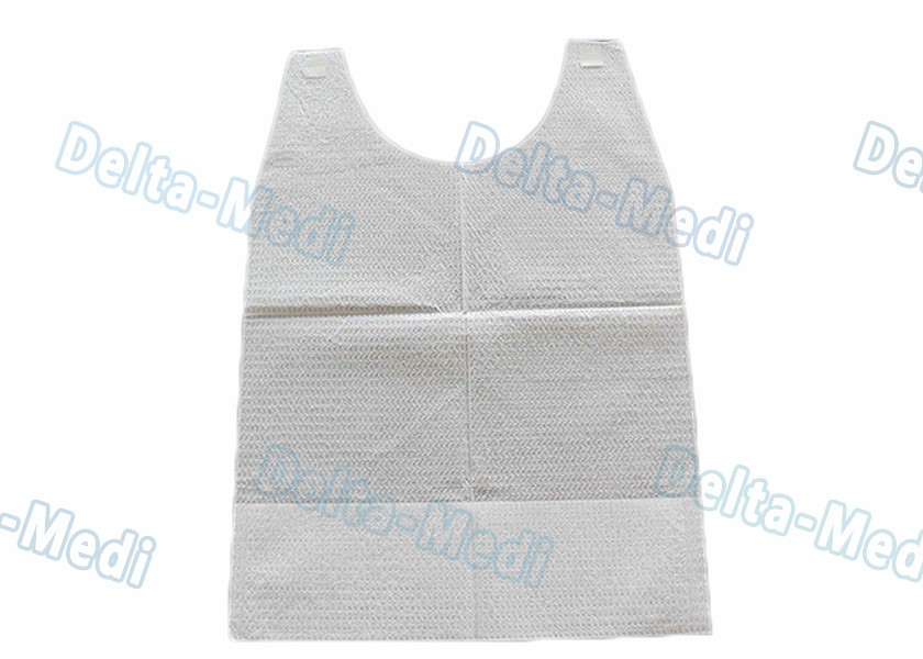 Customized Disposable Dental Bibs / Apron White Color Easy To Wear