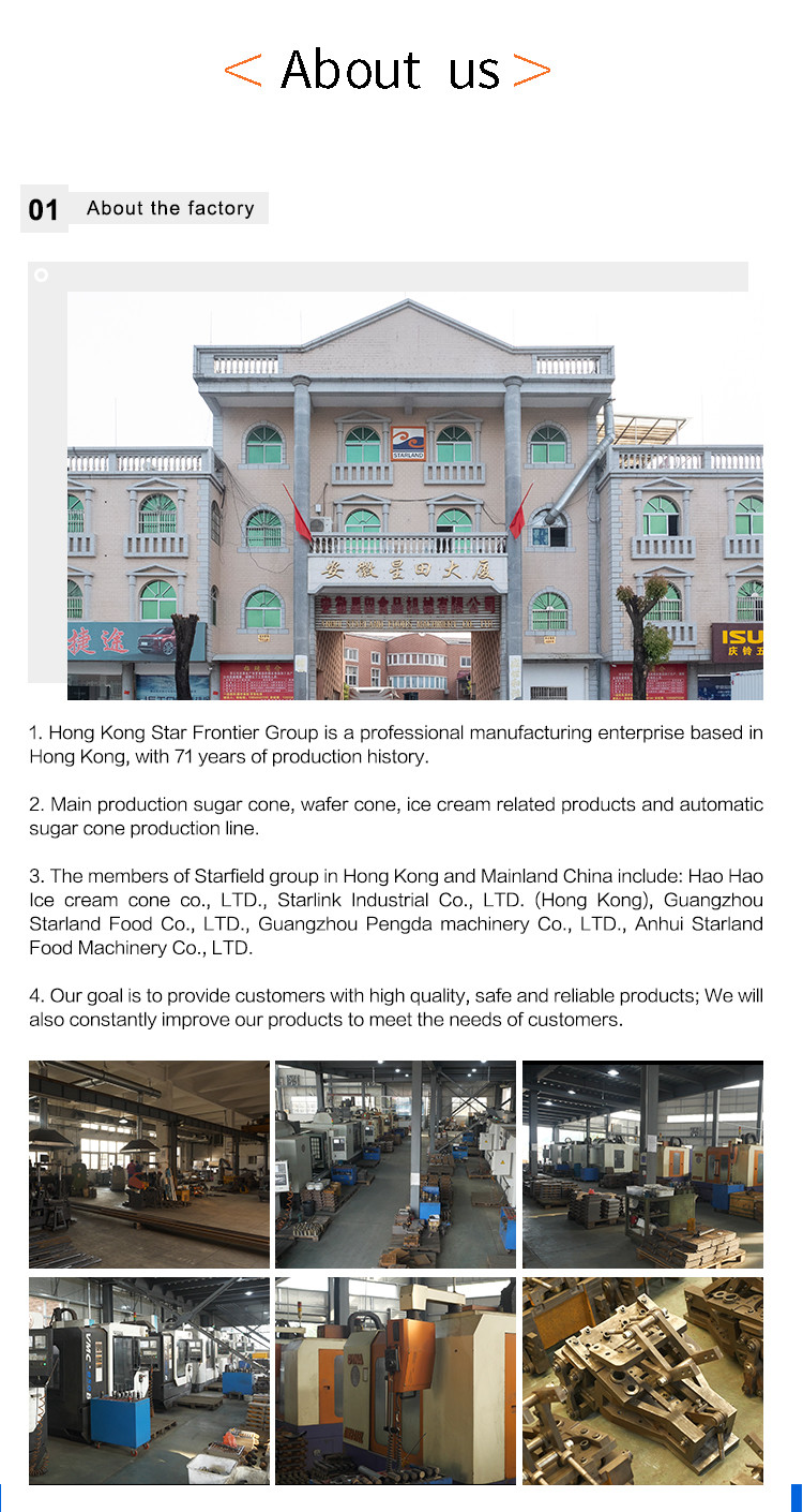 137 Plates Ice Cream Cone Making Machine Automatic 13kg / Hour