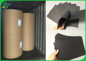 Wholesale Pure Wood Pulp Dark Black Uncoated Paper For Making Soft Cover Book End Sheet from china suppliers