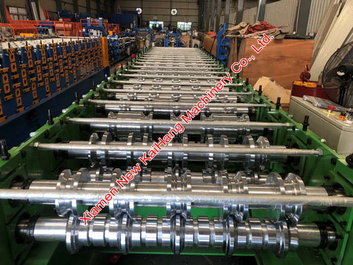 Trapezoidal PPGL Wall And Roofing Sheet Roll Forming Machine Cold Roll Forming Process