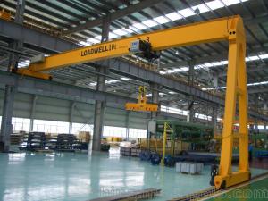 Wholesale Customized A5 20T Single Girder Semi Gantry Crane For Concrete Plant from china suppliers