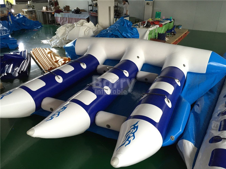 Exciting Inflatable Water Toys , Towable Inflatable Flyfish Banana Boat For Sea