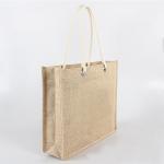 Personalised Printed Jute Bags Beach Shoulder Burlap Tote For Promotion