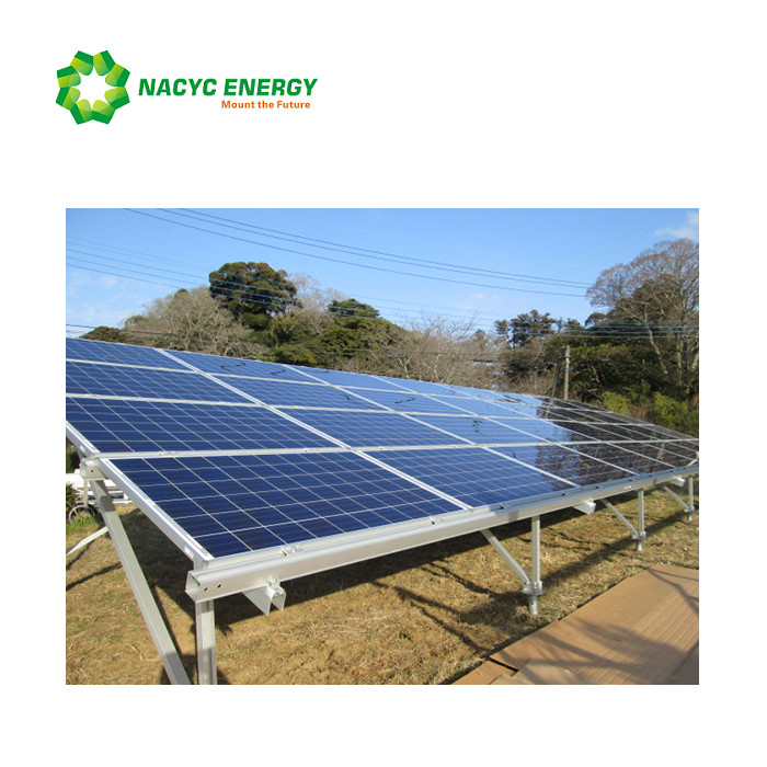 Anodized Ground Mount Solar Racking Systems For Large Scale Open Area Strong Strength